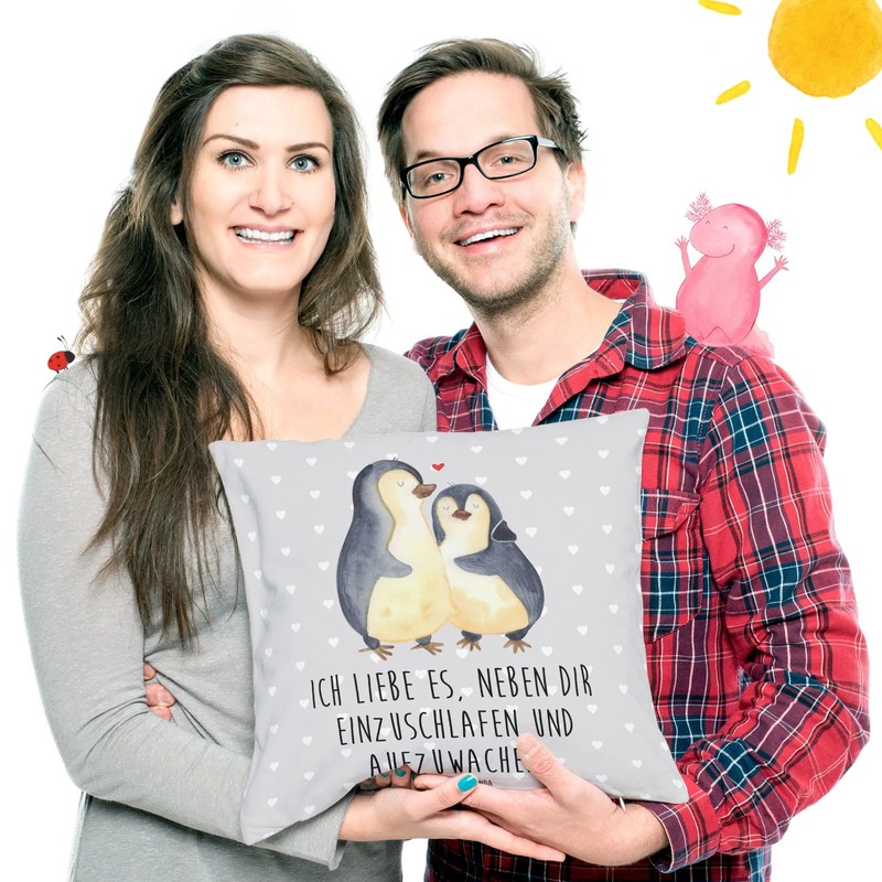 Mr. & Mrs. Panda 40 x 40 cm Pillow Penguins