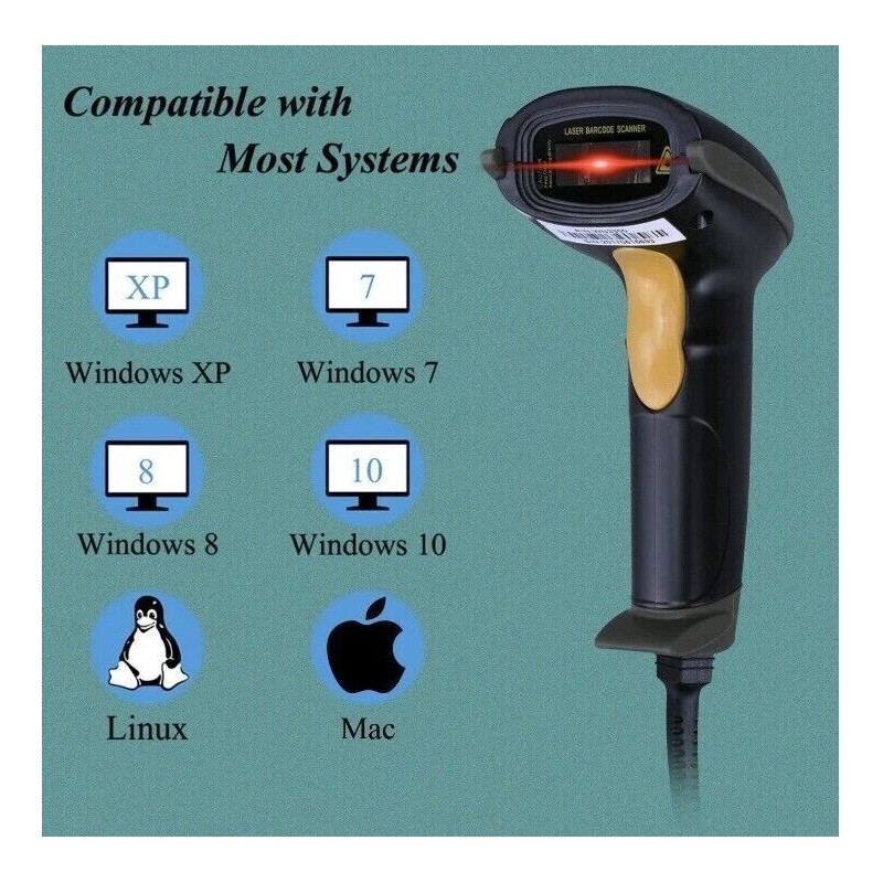 Wonenice Barcode Scanner Reader new WoneNice WN3300 USB