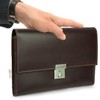 Jahn-Tasche A5 Brown Leather Travel Document Wallet - Model 1021