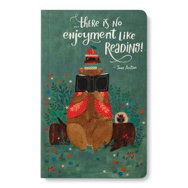 Compendium Softcover Journal - There is no enjoyment like reading! – A Write Now Journal with 128 Lined Pages, 5”W x 8”H