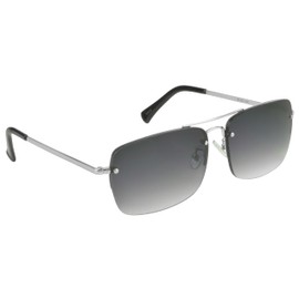 proSPORT Aviator Sunglasses Readers Full Lens Tinted Reading Gradient Grey Lens Silver Frame +1.00 Men Women NOT BIFOCAL