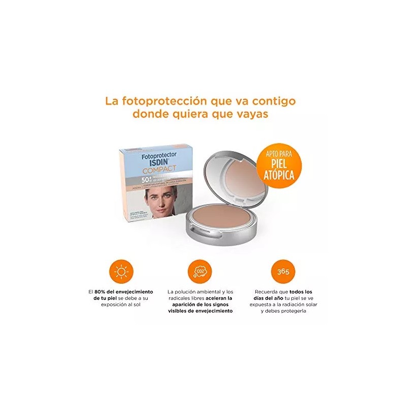 Isdin Fotoprotector Compact Spf 50+ Arena, Protector Solar F