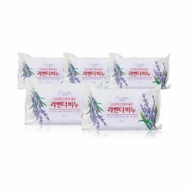 Dongseo C&G Fragrant Lavender Soap x 5 (WD7D0BD) / 동서씨앤지 향이 좋은 라벤더 비누 X 5개 (WD7D0BD)