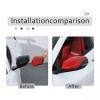 auguisy-motortrim Fit For Corvette C8 2020-up Red ABS Rear View