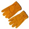 Heat Resistant Cowhide Leather Work Gloves for Welder and Driver,
