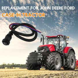Generic 187103A1 3-Pin Auxiliary Cable Replacement for John Deere Ford Case-IH Tractor 86511459, RE37651, AP459