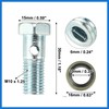 VekAuto 2 Set Universal Auto Banjo Bolt Brake Fitting Adapter