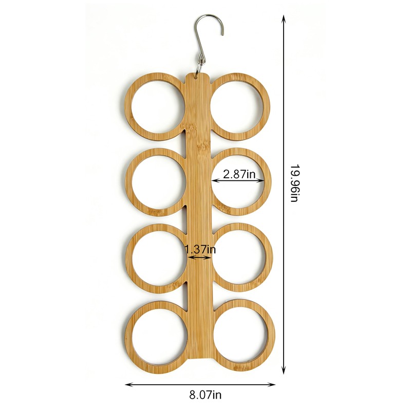 Scarf Hanger Holder Organizer Tank Top Hanger 8 Hook Space