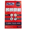 Hefty 5 Large Travel Bags