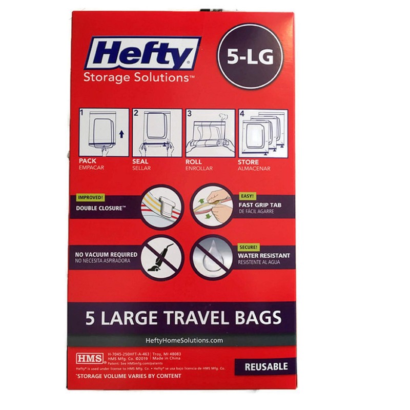 Hefty 5 Large Travel Bags