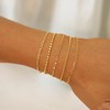 JECOMY Gold Bracelets for Women, 14K Gold Plated Waterproof Bracelets