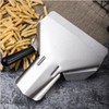 Binnan Chip Scoop, Stainless Steel Scoop Fryer Bag with Right