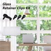 MOROBOR 50PCS Glass Retainer Clips Kit, 4MM Glass Panel Retainer