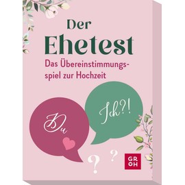 Der Ehetest: Das Übereinstimmungsspiel zur Hochzeit | Spiel für Paare mit 100 aufschlussreichen Fragen, Geschenk zum Valentins- oder Hochzeitstag oder für den Spieleabend