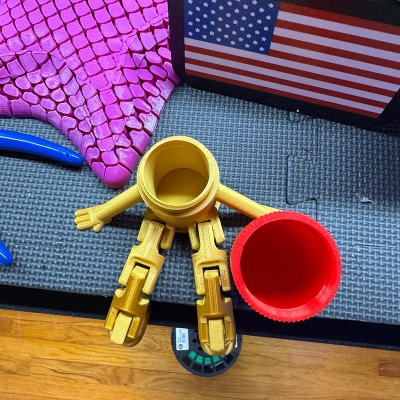 3d Printed Shot Shell Buddy with articulated legs and hidden