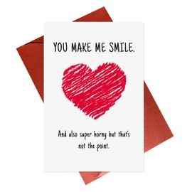 Gonzey Naughty Anniversary Card,I Love You Card,Sexy Greeting Card for Boyfriend Girlfriend