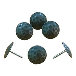 Wild West Hardware Clavos, 1 inch diam. Head, Oil Rubbed Bronze Finish, Decorative Nails, Pack of 10