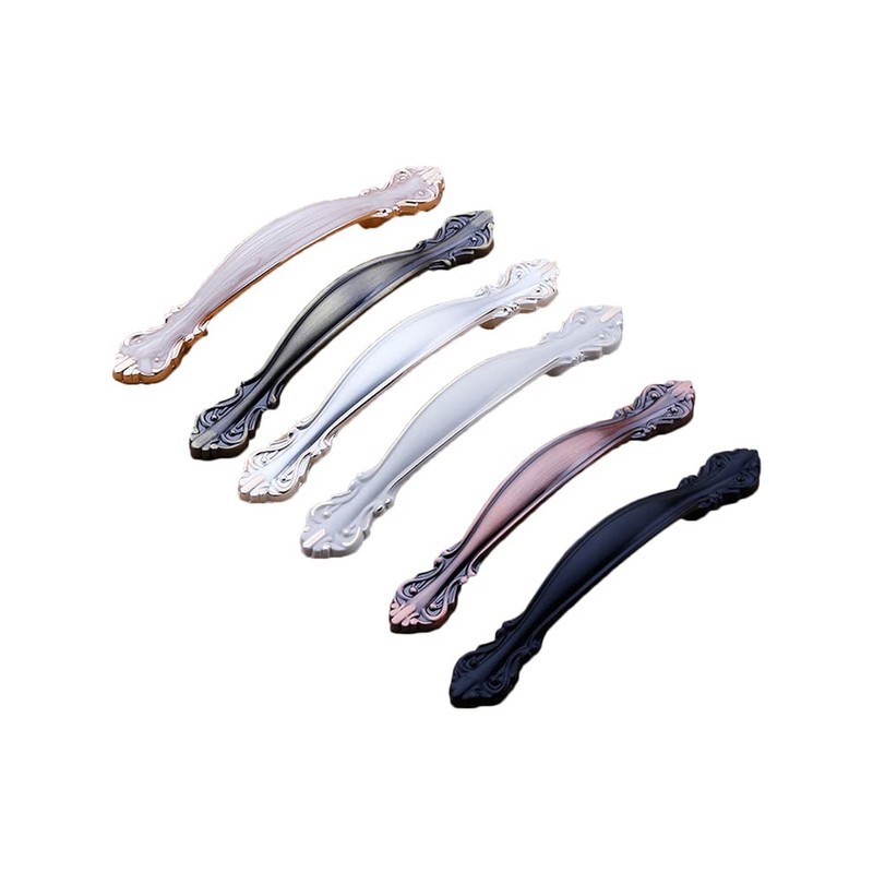 SagaSave 6 Pcs Vintage Cabinet Handles, Carved Drawer Pull Handles