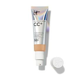 It Cosmetics CC Cream con Protector Solar FPS 50+ - Base de Maquillaje Correctora de Cobertura Completa, 7 en 1 con Suero Hidratante, Vitamina E y Nia