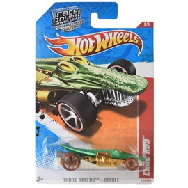 Hot Wheels Thrill Racers Jungle 3/6 Croc Rod 213/244 Green