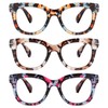 ZXYOO - Gafas de lectura de gran tamaño para mujer,