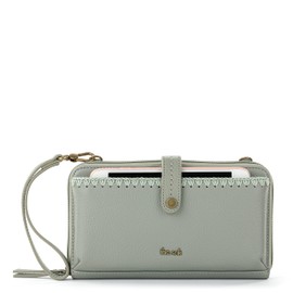 The Sak Women's Iris Smartphone Crossbody Large Bag in Leather, Convertible Wristlet Purse Design, Meadow 1, One Size