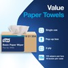 Tork Value Paper Towels White, Pop-up Box, 110 Paper Towels