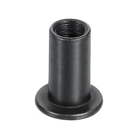 sourcing map M6x15mm Hex Socket Head Insert Nut Screw Post Sleeve Nut Black Oxide 10pcs