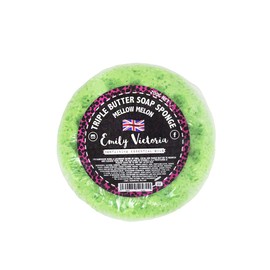 Mellow Melon Essential Oil Soap Sponge, Triple Butter Soap. Emily Victoria