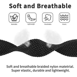 Nylon Wristband Compatible with Polar Ignite 3 / Ignite 2 / Ignite/Polar Unite/Polar Pacer Bracelets Movement Elastic Men and Women Braided Replacement Strap (10)