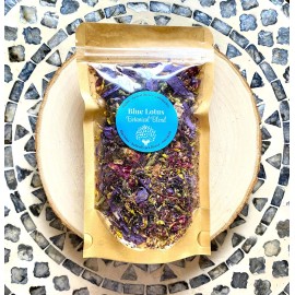 Earth Magic Apothecary Organic Blue Lotus Butterfly Pea Rose Petal Botanical Blend, 1/2oz, 1oz - 1/2oz BLUE LOTUS TEA