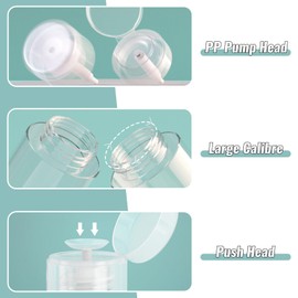 2 Stück 200ml Dispenser Pumpflasche, Nagellackentferner Pumpspender, Pumpspender RunterdrüCken für Nagellack, Make-up-Entferner, Kosmetik