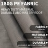 Rutile 10 x 20 FT Carport Replacement Cover, Heavy Duty