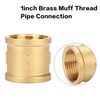 Nutmanel Brass Sleeve 1 Inch 1 x Female Thread Connector
