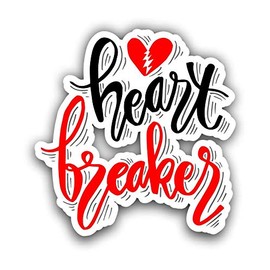 Heart Breaker Sticker for Car Motorcycle Bicycle Luggage Skateboard Laptop