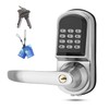 Keyless Entry Door Lock with Left Handle, Auto-Lock Door Locks