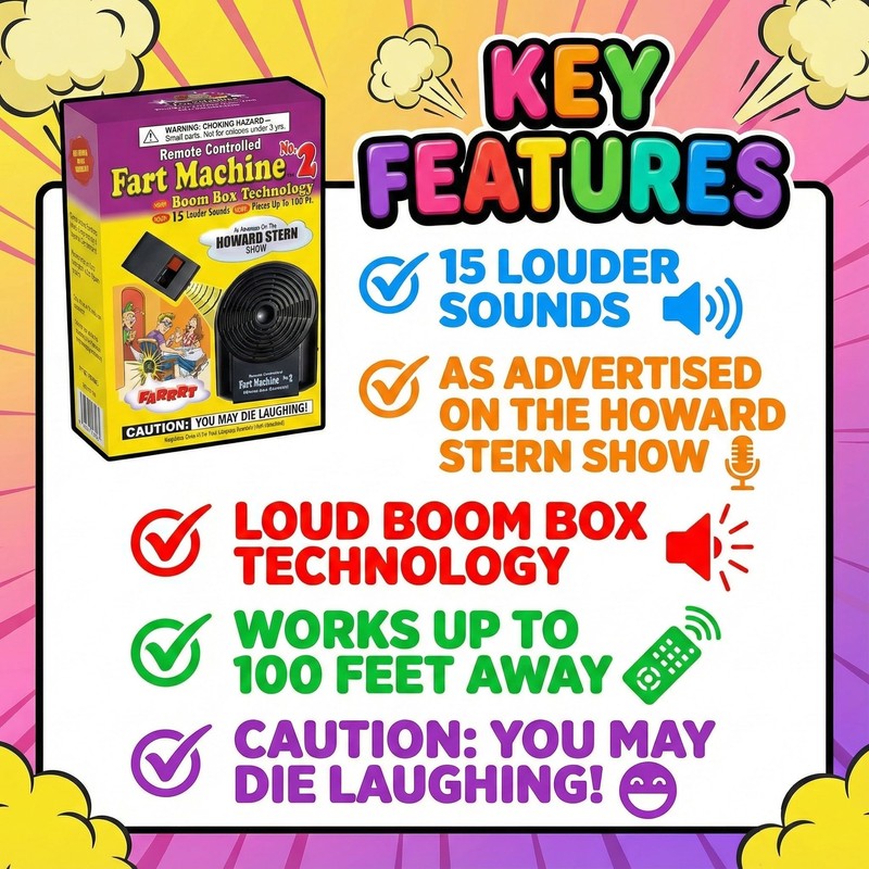 T.J. Wisemen, Inc. Fart Machine #2 - The Original Remote