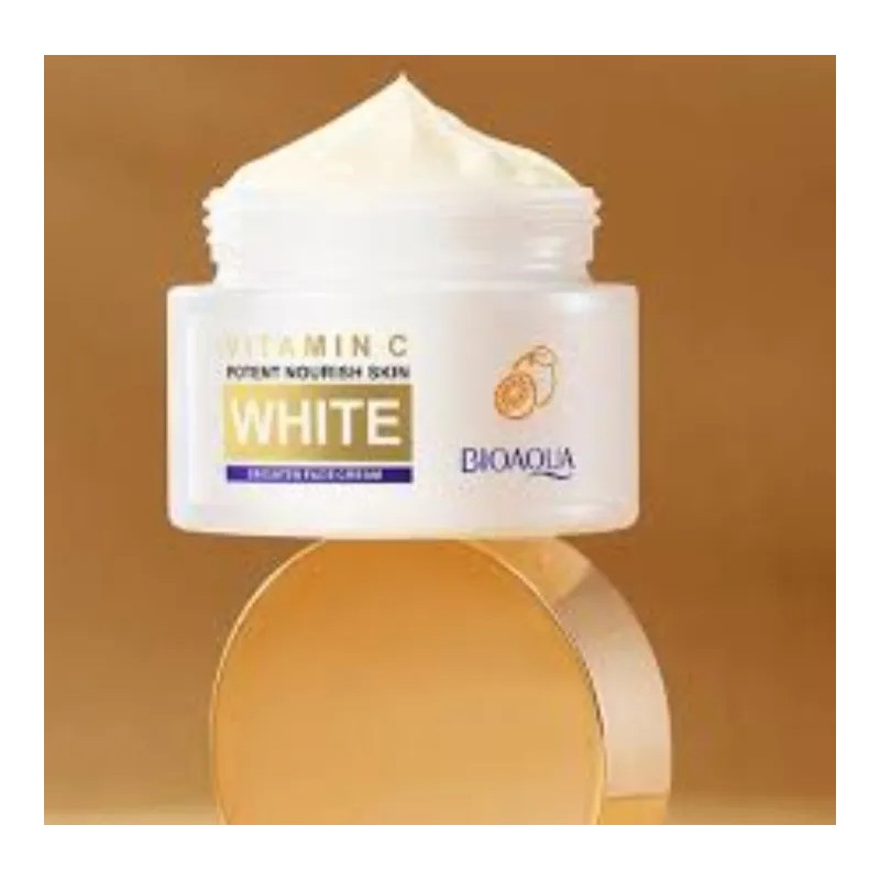 Crema Facial Aclarante Antimanchas Bioaqua Vitamina Piel Seca Día Noche