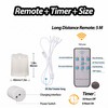 Rechargeable LED Candles with Remote & Timer – Flameless Warm