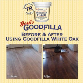 Water-Based Wood & Grain Filler (Trowel Ready) - Walnut - 1 Quart By Goodfilla | Replace Every Filler & Putty | Repairs, Finishes & Patches | Paintable, Stainable, Sandable & Quick Drying
