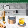 EDEGG 5 Pack Coasters for Drinks Absorbent, Coasters for Coffee