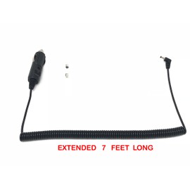 CAR Coiled Power Cord Compatible Replacement for Rocky Mountain RMR-C430, RMR-C435 Radar Detector