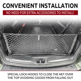 Envelope Style Trunk Mesh Cargo Net for Dodge Durango SXT GT SRT 1998-2025 - Car Accessories - Premium Trunk Organizers and Storage - Cargo Net for SUV - Vehicle Carrier Organizer for Dodge Durango