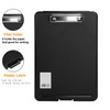 A4 Waterproof Clipboard with Storage Box Plastic Clipboard Holder Compact