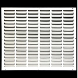 34" x 22" Return Air Grille - Sidewall and Ceiling - HVAC Vent Duct Cover Diffuser - [White] [Outer Dimensions: 35.75w X 23.75"h]