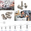 MEZOKUCEL Nuts, 230pcs M2 304 Stainless Steel Cup Head Hex