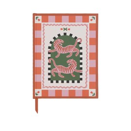 DesignWorks Ink A Dopo Journal Notebook – Cute Notebook for Journaling, Writing, & Daily To-Do Lists – Soft Cover, 192 Lined Pages, Lay-Flat Binding, 6" x 7.75" – Tiger