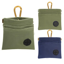 PETKNOWS 2 Pack Dog Treat Pouch, Portable Dog Training Treat Bag for pet Training Hand Free Dog Walking Bag Auto Closing Pet Feed Snack Reward for Puppy Travel or Outdoor