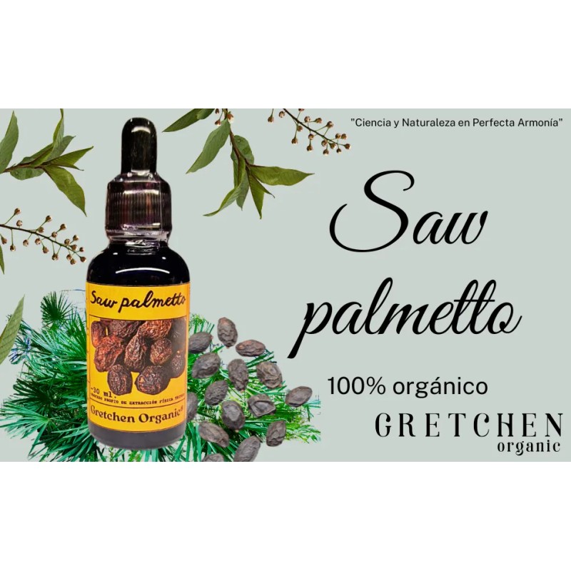 Saw Palmetto, Triple Extracto Orgánico Ultra Concentrado Natural