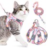 AUTOWT Cat Harness and Leash, Breathable Kitten Escape Proof Harnesses,